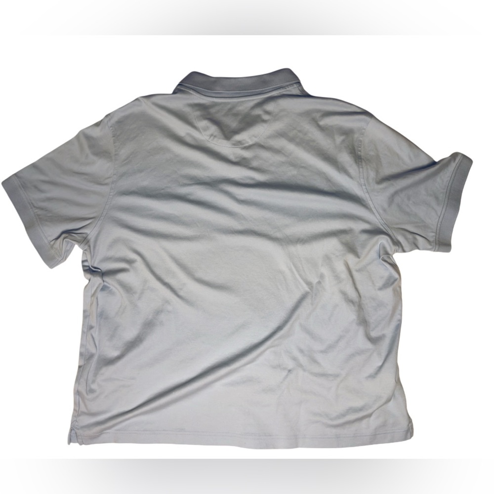 UNTUCKit Light Blue Damaschino Polo Shirt Casual Relaxed Fit, XXL - Picture 6 of 6